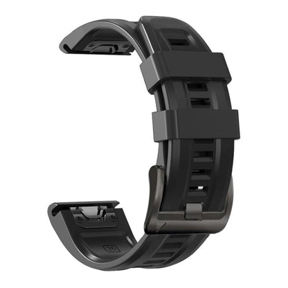 Bracelet de montre sport en silicone couleur unie xDfind, For Gamin 26mm, For Gamin 22mm