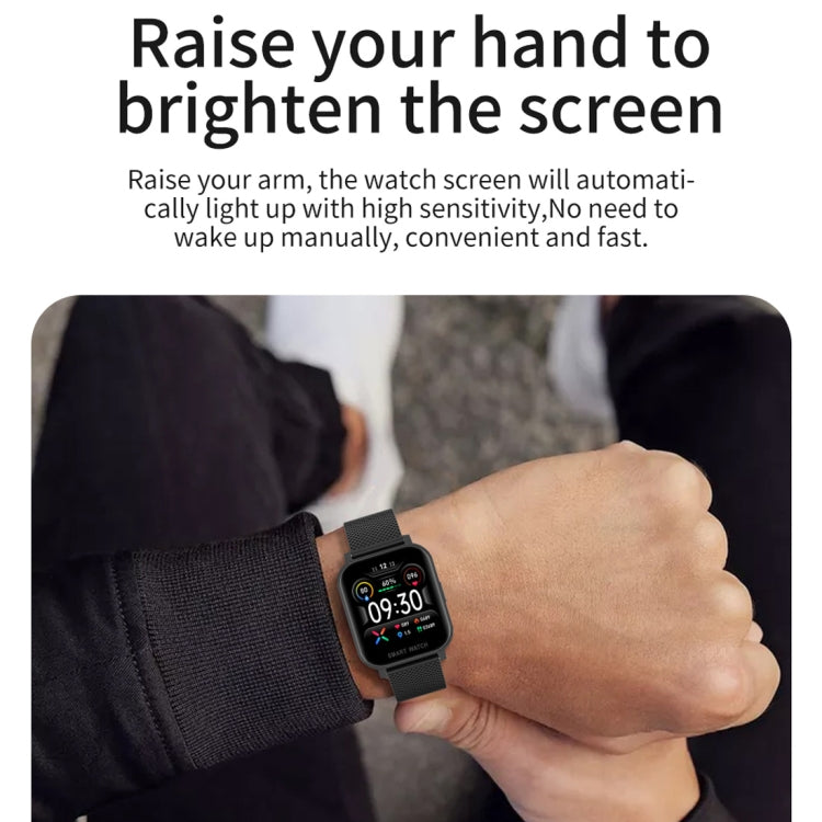 Écran TFT de 1,54 pouces IP67 Étanche Montre Intelligente de Bande de Silicone de Sport d'Affaires, Moniteur de Sommeil de Soutien / Moniteur de Fréquence Cardiaque / Surveillance de la Pression Artérielle, Silicone Strip