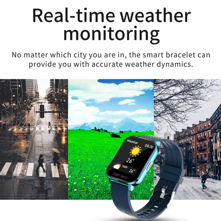 Écran TFT de 1,54 pouces IP67 Étanche Montre Intelligente de Bande de Silicone de Sport d'Affaires, Moniteur de Sommeil de Soutien / Moniteur de Fréquence Cardiaque / Surveillance de la Pression Artérielle, Silicone Strip