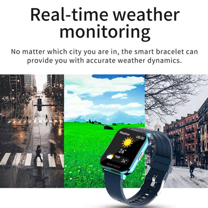 Écran TFT de 1,54 pouces IP67 Étanche Montre Intelligente de Bande de Silicone de Sport d'Affaires, Moniteur de Sommeil de Soutien / Moniteur de Fréquence Cardiaque / Surveillance de la Pression Artérielle, Silicone Strip