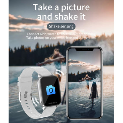 Écran TFT de 1,54 pouces IP67 Étanche Montre Intelligente de Bande de Silicone de Sport d'Affaires, Moniteur de Sommeil de Soutien / Moniteur de Fréquence Cardiaque / Surveillance de la Pression Artérielle, Silicone Strip