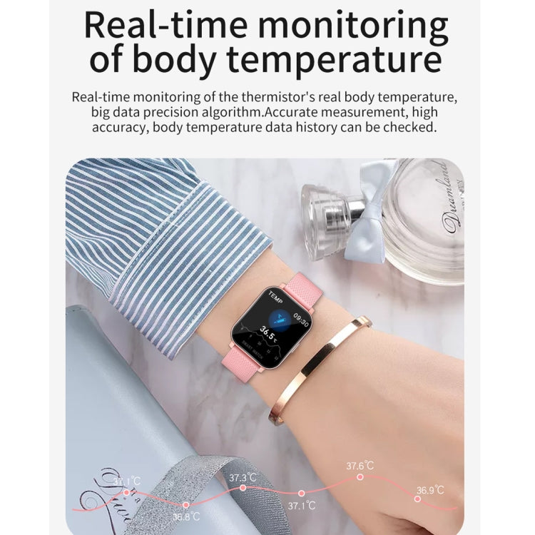 Écran TFT de 1,54 pouces IP67 Étanche Montre Intelligente de Bande de Silicone de Sport d'Affaires, Moniteur de Sommeil de Soutien / Moniteur de Fréquence Cardiaque / Surveillance de la Pression Artérielle, Silicone Strip