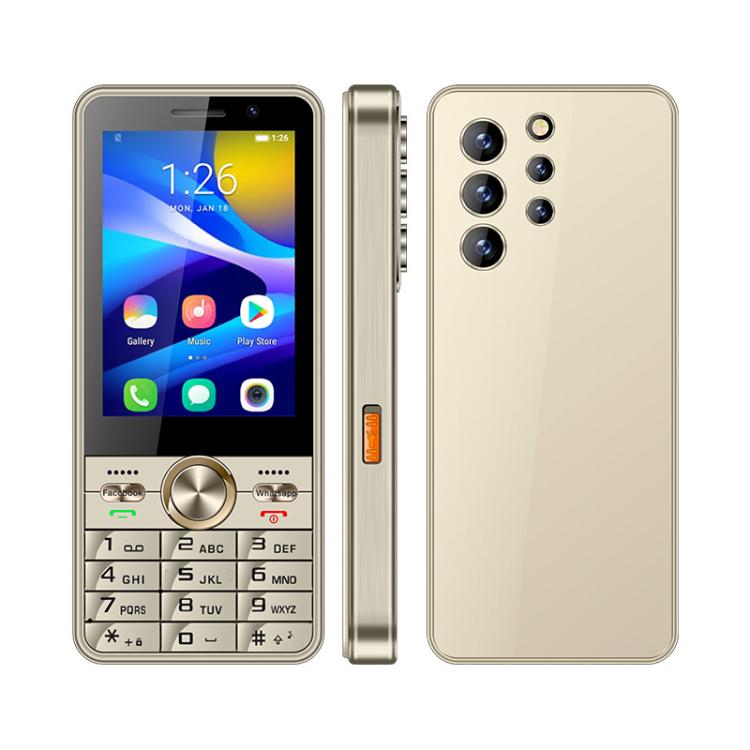 Téléphone à clavier UNIWA XS24, 2 Go + 16 Go, écran 3,5 pouces, Android 8.1, processeur quadricœur Mediatek MT6737M, lampe torche, réseau 4G, compatible avec le Google Play Store, No Power Plug