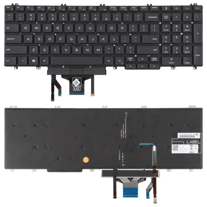 US Version Backlit Laptop Keyboard with Pointing for Dell Latitude 5500 5501 5511 5510 3500 3501 0MMH7V