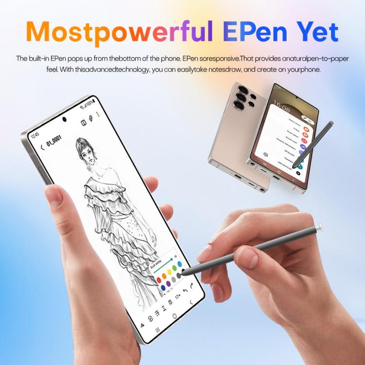 S25 Ultra / Q25, 4 Go + 64 Go, écran 6,75 pouces, Android 12, processeur octa-core MTK6762, réseau 4G, double SIM, stylet inclus., EU Plug, US Plug, AU Plug, UK Plug
