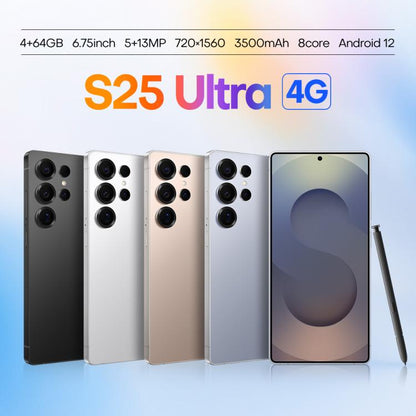 S25 Ultra / Q25, 4 Go + 64 Go, écran 6,75 pouces, Android 12, processeur octa-core MTK6762, réseau 4G, double SIM, stylet inclus., EU Plug, US Plug, AU Plug, UK Plug