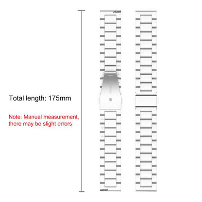 Bracelet de montre en acier à trois billes intégré xDfind avec cadre en métal, For Samsung Galaxy Fit 2