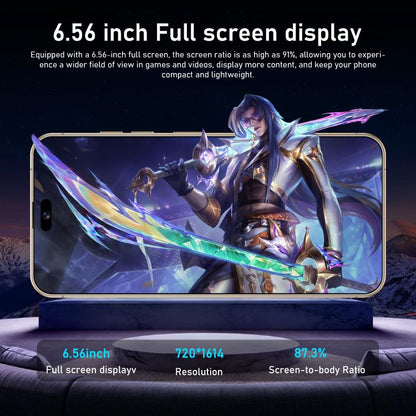 I16 Pro Max / RAi3, 3 Go + 64 Go, écran 6,56 pouces, Android 10, processeur quadricœur MTK6739, réseau 4G, double SIM, EU Plug, US Plug, UK Plug, AU Plug