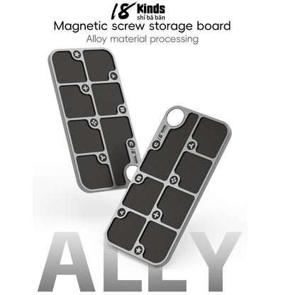 18 Kinds 7-Zone Alloy Magnetic Combination Screw Storage Pad