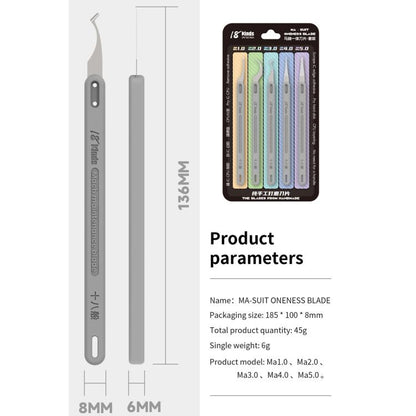 18 Kinds Ma-Suit 5 in 1 Hand Polished Blades Kit