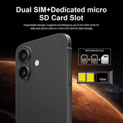 I16 Plus / RAi5, 3 Go + 64 Go, écran 6,56 pouces, Android 10, processeur quadricœur MTK6739, réseau 4G, double SIM, EU Plug, US Plug, UK Plug, AU Plug