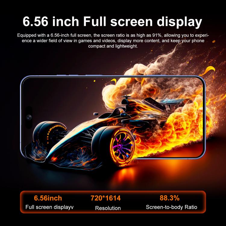 I16 Plus / RAi5, 3 Go + 64 Go, écran 6,56 pouces, Android 10, processeur quadricœur MTK6739, réseau 4G, double SIM, EU Plug, US Plug, UK Plug, AU Plug