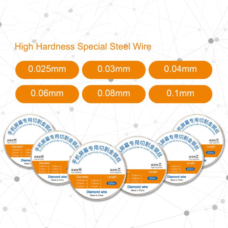 200m Screen Separation Specifically Diamond Cutting Wire
