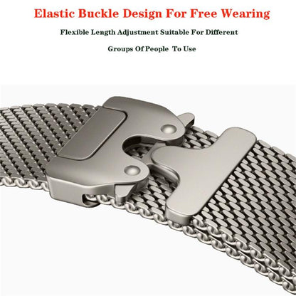 Bracelet de montre xDfind Umbrella Buckle Think Mesh Milanais en acier inoxydable, For Apple Watch 46mm / 49mm / 45mm / 44mm Think Mesh