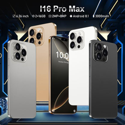 I16 Pro Max / ZPT93, 2 Go + 16 Go, écran 6,26 pouces, Android 8.1, processeur quadricœur MTK6737, réseau 4G, double SIM, EU Plug, US Plug, UK Plug, AU Plug