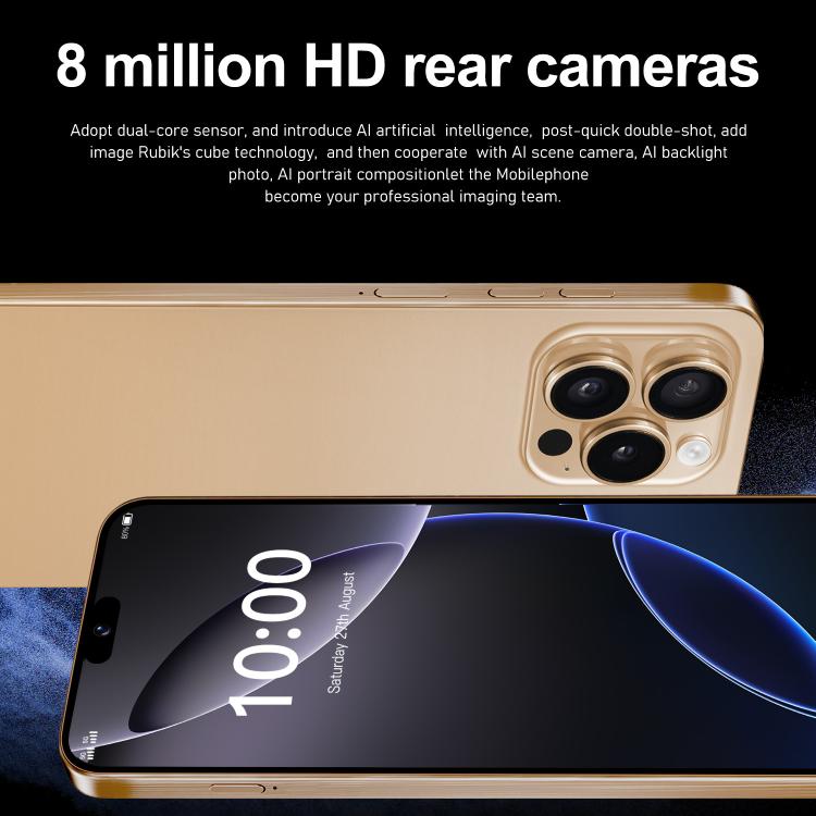I16 Pro Max / ZPT93, 2 Go + 16 Go, écran 6,26 pouces, Android 8.1, processeur quadricœur MTK6737, réseau 4G, double SIM, EU Plug, US Plug, UK Plug, AU Plug