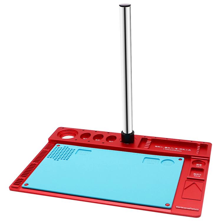 Base de support en alliage d'aluminium pour microscope, coussinet en silicone résistant à la chaleur
