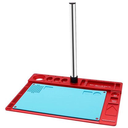 Base de support en alliage d'aluminium pour microscope, coussinet en silicone résistant à la chaleur
