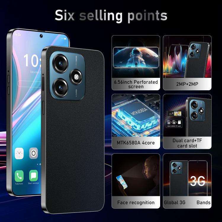 Note 14 / ZKU291, 2 Go + 16 Go, écran 6,56 pouces, Android 8.1, processeur quadricœur MTK6580A, réseau 3G, double SIM, EU Plug, US Plug, UK Plug, AU Plug