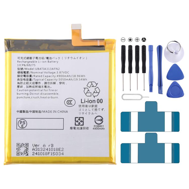 Remplacement de la batterie, For Sharp Sense9 UBATIA320AFN2 4950mAh, For Sharp AQUOS R7 / R8 / R9 UBATIA311AFN1 4870mAh, For Sharp AQUAS Sense7/7 Plus UBATIA313AFN2 4900mAh