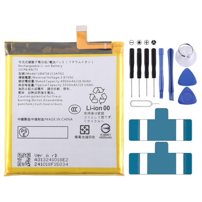 Remplacement de la batterie, For Sharp Sense9 UBATIA320AFN2 4950mAh, For Sharp AQUOS R7 / R8 / R9 UBATIA311AFN1 4870mAh, For Sharp AQUAS Sense7/7 Plus UBATIA313AFN2 4900mAh