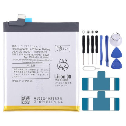 Remplacement de la batterie, For Sharp Sense9 UBATIA320AFN2 4950mAh, For Sharp AQUOS R7 / R8 / R9 UBATIA311AFN1 4870mAh, For Sharp AQUAS Sense7/7 Plus UBATIA313AFN2 4900mAh