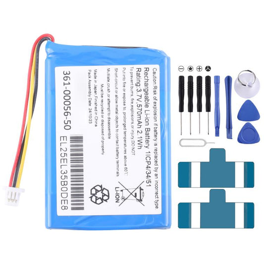 Batterie de remplacement 570 mAh pour Garmin Drive50LM/51LMT/52LMGPS 361-00056-50, For Garmin Drive50LM/51LMT/52LMGPS