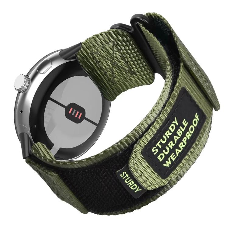 Bracelet de montre xDfind à boucle auto-agrippante en nylon à dégagement rapide, For Google Pixel Watch 5 / 4 / 3 / 2 / 1 41mm, For Google Pixel Watch 5 / 4 / 3 45mm