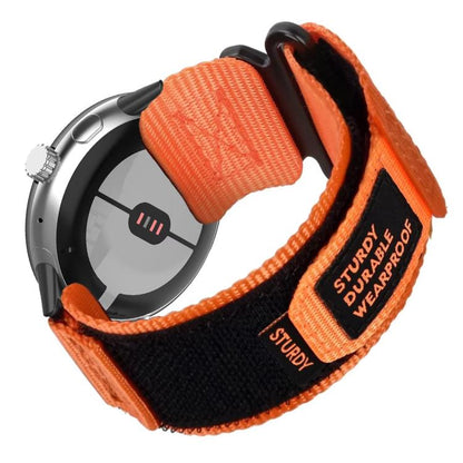 Bracelet de montre xDfind à boucle auto-agrippante en nylon à dégagement rapide, For Google Pixel Watch 5 / 4 / 3 / 2 / 1 41mm, For Google Pixel Watch 5 / 4 / 3 45mm