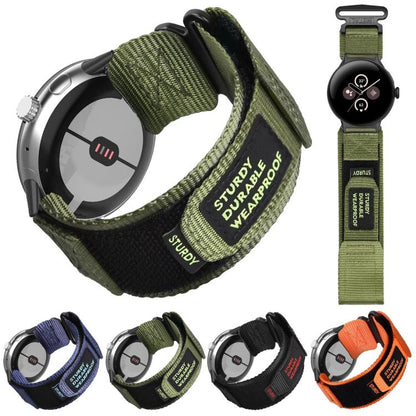 Bracelet de montre xDfind à boucle auto-agrippante en nylon à dégagement rapide, For Google Pixel Watch 5 / 4 / 3 / 2 / 1 41mm, For Google Pixel Watch 5 / 4 / 3 45mm