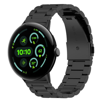 Bracelet de montre en métal à trois perles et à dégagement rapide xDfind, For Google Pixel Watch 5 / 4 / 3 / 2 / 1 41mm, For Google Pixel Watch 5 / 4 / 3 45mm