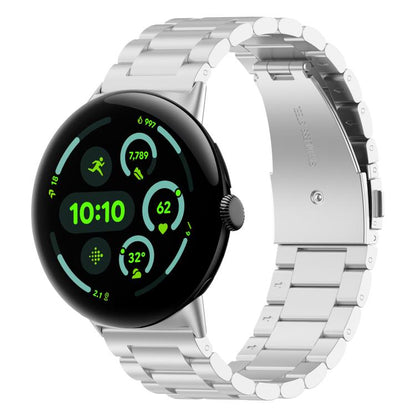 Bracelet de montre en métal à trois perles et à dégagement rapide xDfind, For Google Pixel Watch 5 / 4 / 3 / 2 / 1 41mm, For Google Pixel Watch 5 / 4 / 3 45mm