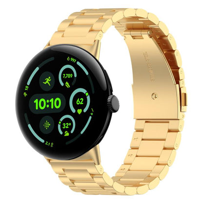Bracelet de montre en métal à trois perles et à dégagement rapide xDfind, For Google Pixel Watch 5 / 4 / 3 / 2 / 1 41mm, For Google Pixel Watch 5 / 4 / 3 45mm
