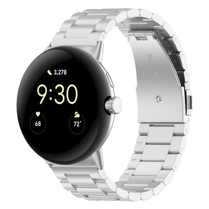 Bracelet de montre en métal à trois perles et à dégagement rapide xDfind, For Google Pixel Watch 5 / 4 / 3 / 2 / 1 41mm, For Google Pixel Watch 5 / 4 / 3 45mm