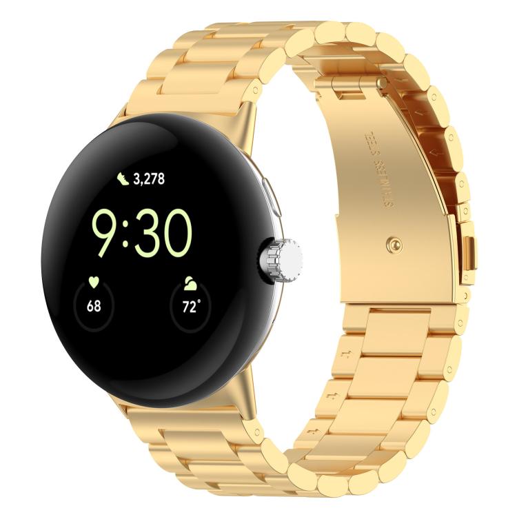 Bracelet de montre en métal à trois perles et à dégagement rapide xDfind, For Google Pixel Watch 5 / 4 / 3 / 2 / 1 41mm, For Google Pixel Watch 5 / 4 / 3 45mm
