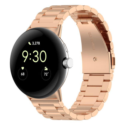 Bracelet de montre en métal à trois perles et à dégagement rapide xDfind, For Google Pixel Watch 5 / 4 / 3 / 2 / 1 41mm, For Google Pixel Watch 5 / 4 / 3 45mm