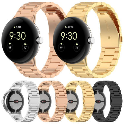 Bracelet de montre en métal à trois perles et à dégagement rapide xDfind, For Google Pixel Watch 5 / 4 / 3 / 2 / 1 41mm, For Google Pixel Watch 5 / 4 / 3 45mm