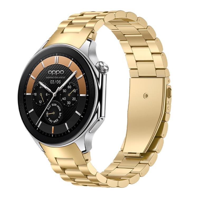 Bracelet de montre en métal à trois perles et à dégagement rapide xDfind, For OPPO Watch X2 / X, For OPPO Watch SE / Watch 3