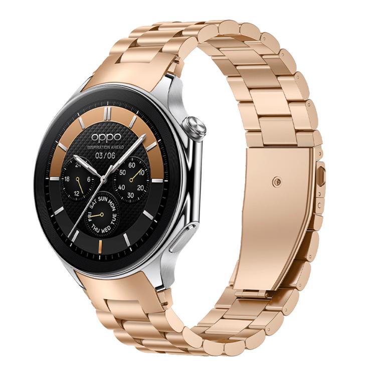 Bracelet de montre en métal à trois perles et à dégagement rapide xDfind, For OPPO Watch X2 / X, For OPPO Watch SE / Watch 3