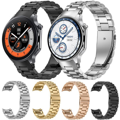 Bracelet de montre en métal à trois perles et à dégagement rapide xDfind, For OPPO Watch X2 / X, For OPPO Watch SE / Watch 3