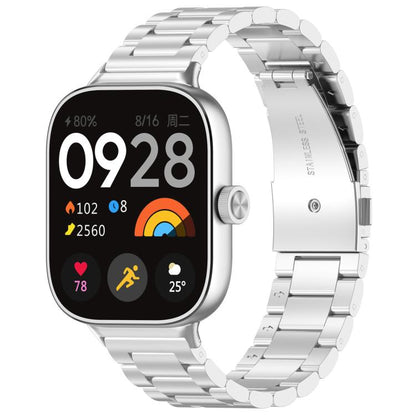 Bracelet de montre en métal à trois perles et à dégagement rapide xDfind, For Xiaomi Band 10 Pro / 9 Pro / Redmi Watch 6, For Xiaomi Smart Band 10 / 9 / 8 NFC, For Xiaomi Redmi Watch 3 20mm