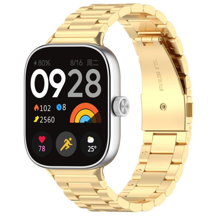 Bracelet de montre en métal à trois perles et à dégagement rapide xDfind, For Xiaomi Band 10 Pro / 9 Pro / Redmi Watch 6, For Xiaomi Smart Band 10 / 9 / 8 NFC, For Xiaomi Redmi Watch 3 20mm