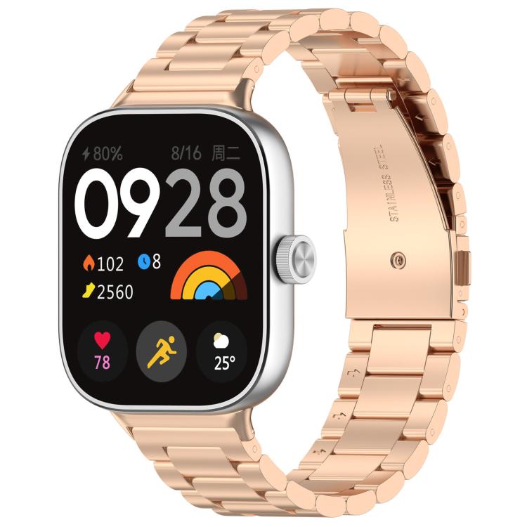 Bracelet de montre en métal à trois perles et à dégagement rapide xDfind, For Xiaomi Band 10 Pro / 9 Pro / Redmi Watch 6, For Xiaomi Smart Band 10 / 9 / 8 NFC, For Xiaomi Redmi Watch 3 20mm