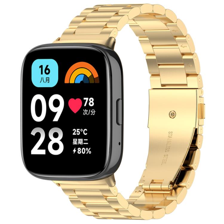 Bracelet de montre en métal à trois perles et à dégagement rapide xDfind, For Xiaomi Band 10 Pro / 9 Pro / Redmi Watch 6, For Xiaomi Smart Band 10 / 9 / 8 NFC, For Xiaomi Redmi Watch 3 20mm