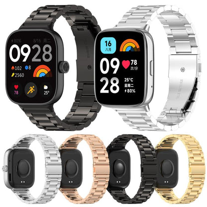 Bracelet de montre en métal à trois perles et à dégagement rapide xDfind, For Xiaomi Band 10 Pro / 9 Pro / Redmi Watch 6, For Xiaomi Smart Band 10 / 9 / 8 NFC, For Xiaomi Redmi Watch 3 20mm