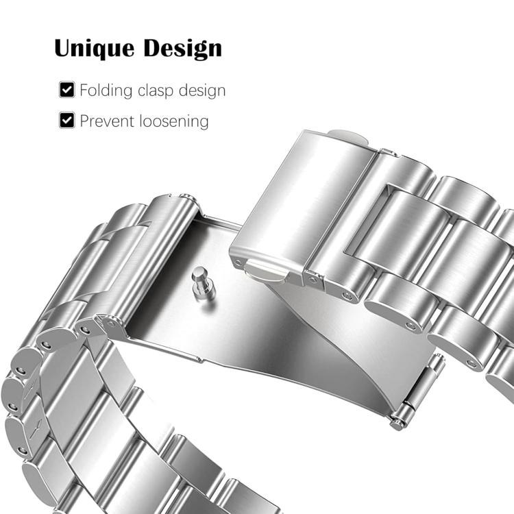 Bracelet de montre en métal à trois perles et à dégagement rapide xDfind, For Xiaomi Band 10 Pro / 9 Pro / Redmi Watch 6, For Xiaomi Smart Band 10 / 9 / 8 NFC, For Xiaomi Redmi Watch 3 20mm