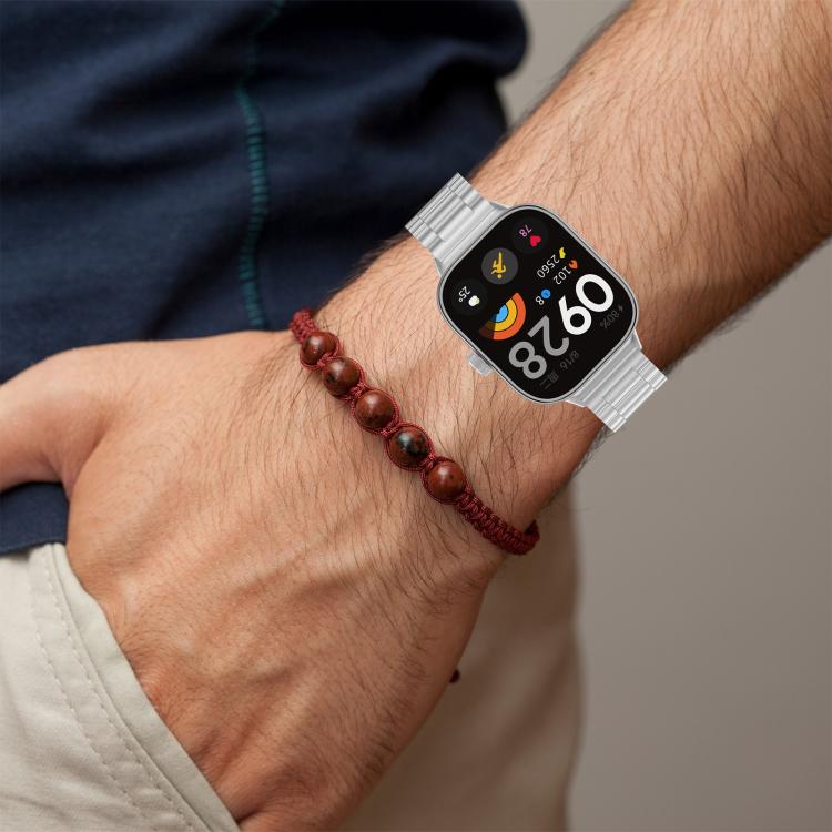 Bracelet de montre en métal à trois perles et à dégagement rapide xDfind, For Xiaomi Band 10 Pro / 9 Pro / Redmi Watch 6, For Xiaomi Smart Band 10 / 9 / 8 NFC, For Xiaomi Redmi Watch 3 20mm