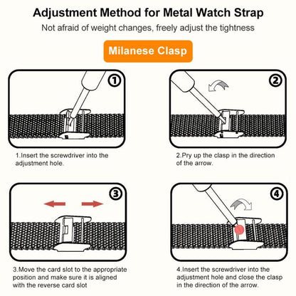 Bracelet de montre à boucle milanaise en métal xDfind, For Samsung Galaxy Watch Ultra 47mm / Ultra 2025, For Samsung Galaxy Watch 7 / FE / 6 / 5 / 4, For Samsung Galaxy Fit3