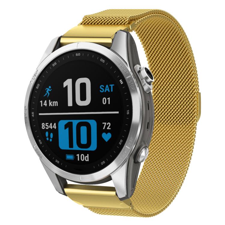 Bracelet de montre en métal à ajustement rapide milanais xDfind, For Garmin Fenix 8/7X/6X/5X 26mm, For Garmin Fenix 8/7/6/5 22mm, For Garmin Fenix 8/7S/6S/5S 20mm