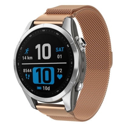 Bracelet de montre en métal à ajustement rapide milanais xDfind, For Garmin Fenix 8/7X/6X/5X 26mm, For Garmin Fenix 8/7/6/5 22mm, For Garmin Fenix 8/7S/6S/5S 20mm